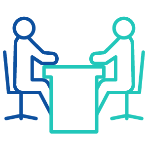 One on One Support For Your Team Icon